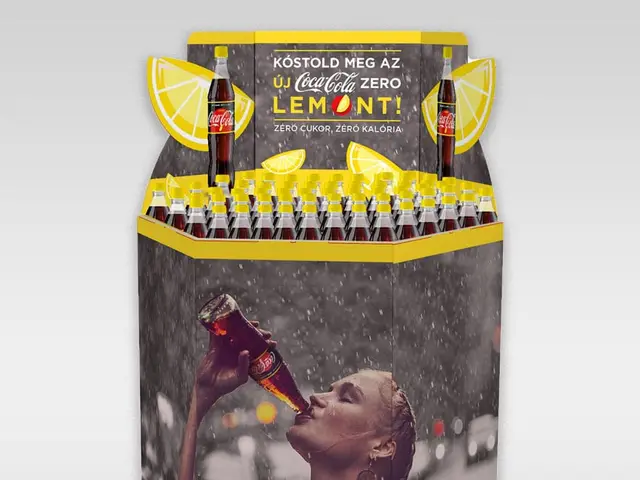 POS grafika Hexa display, Coca-Cola Lemon