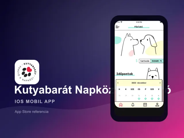 Kutyabarát Napközi és Panzió iOS mobil app